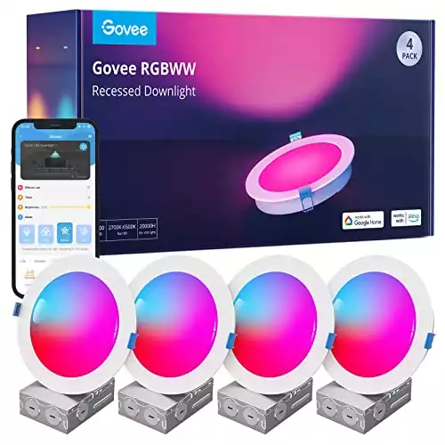 Zabłyśnij dzięki 40% rabatowi na inteligentne oświetlenie do wbudowania Govee, teraz 79,99 USD Govee smart recessed lighting 6 inch