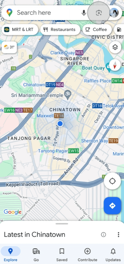 Google地圖首頁