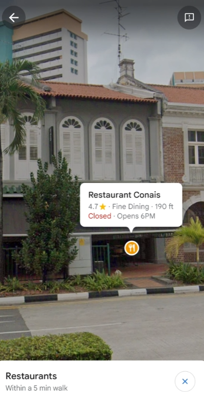 Google 地圖視圖中的鏡頭