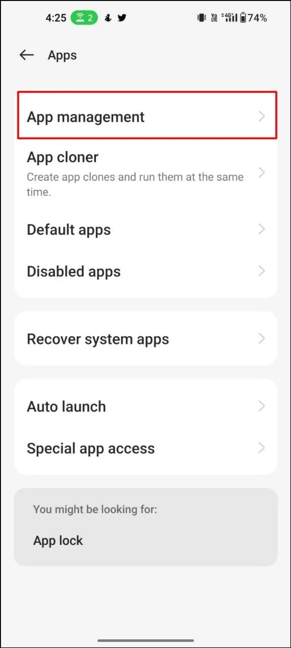 image showing app-management