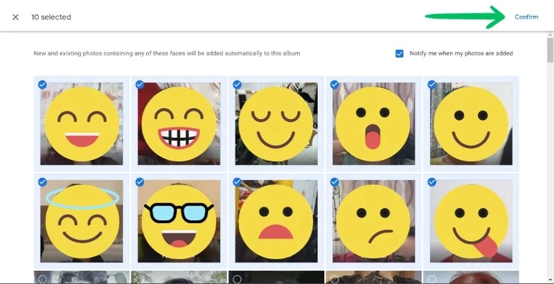 merging google photos accounts by shared albums in pc 5