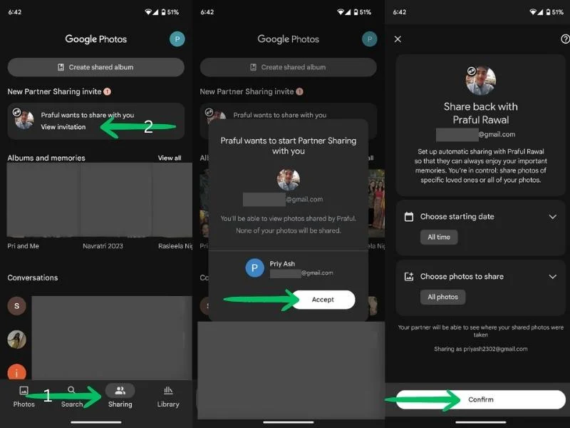 merging google accounts using partner share 3
