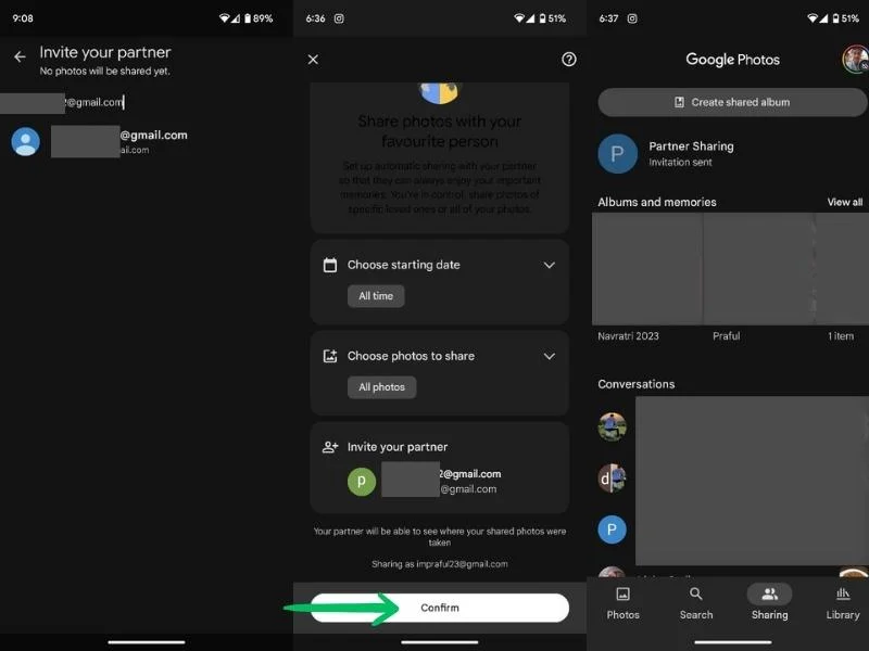 merging google accounts using partner share 2