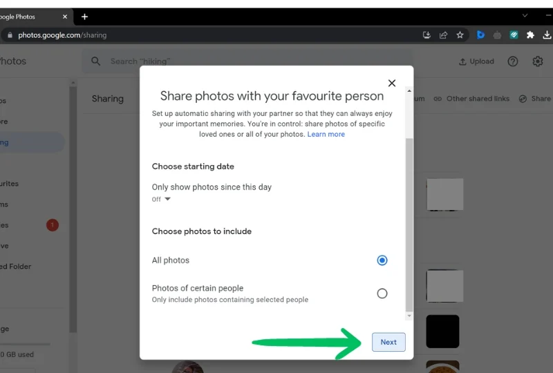 merging google photos accounts by shared albums in pc 3