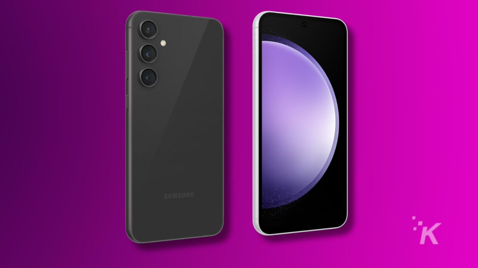 Un teléfono inteligente samsung galaxy s23 fe muestra una captura de pantalla multimedia en su dispositivo electrónico.
