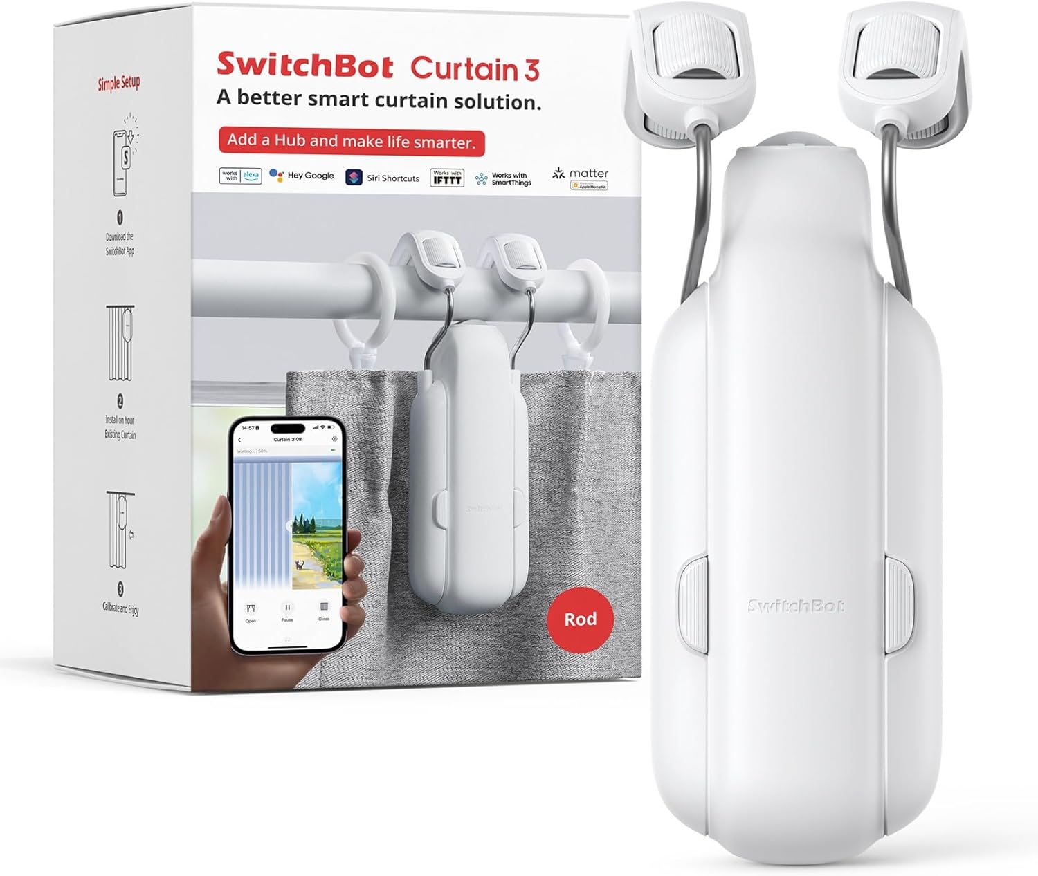 switchbot のカーテン 3 は以前よりも強力かつ静かになりました Switchbot curtain 3
