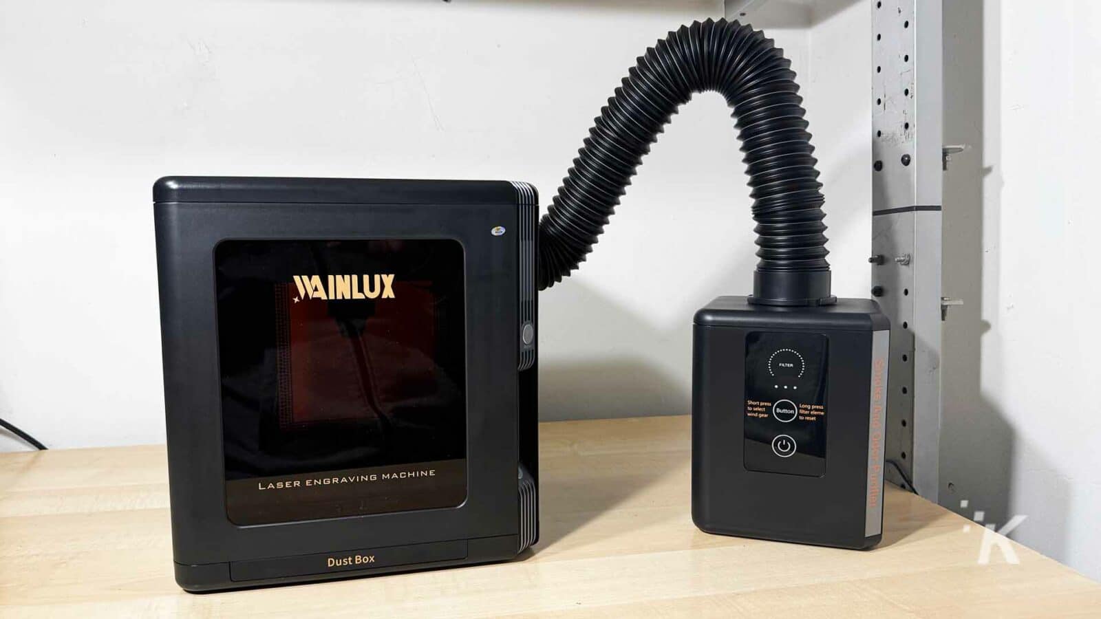 Wainlux k8 レーザー彫刻機 (エアフィルターシステム付き)