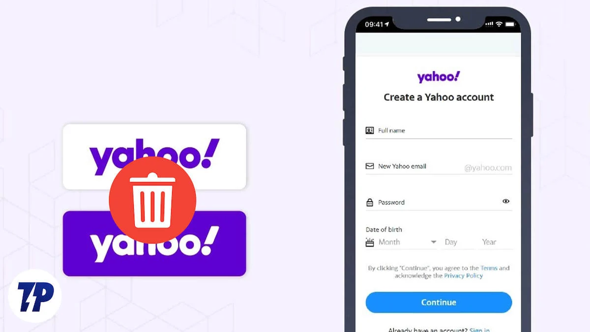 how to delete yahoo account
