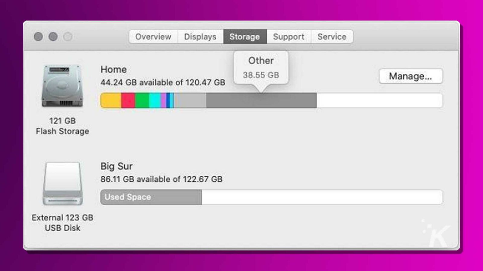 Mac 上のその他のストレージを macube クリーナーでクリーニング