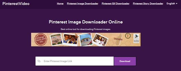 Descargador de imágenes de Pinterest en línea Pinterest Image Downloader Online