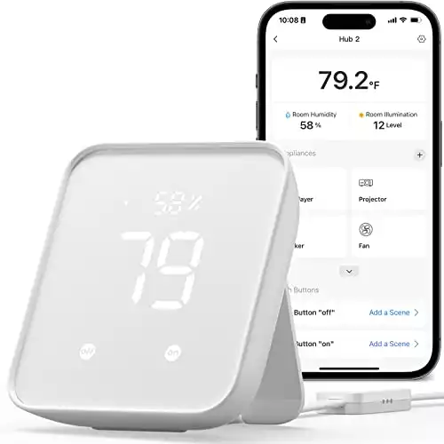 ประหยัดสูงสุดถึง 40% ในวันศุกร์สีดำนี้สำหรับสวิตช์บอทเกียร์ Switchbot hub 2 (2nd gen)
