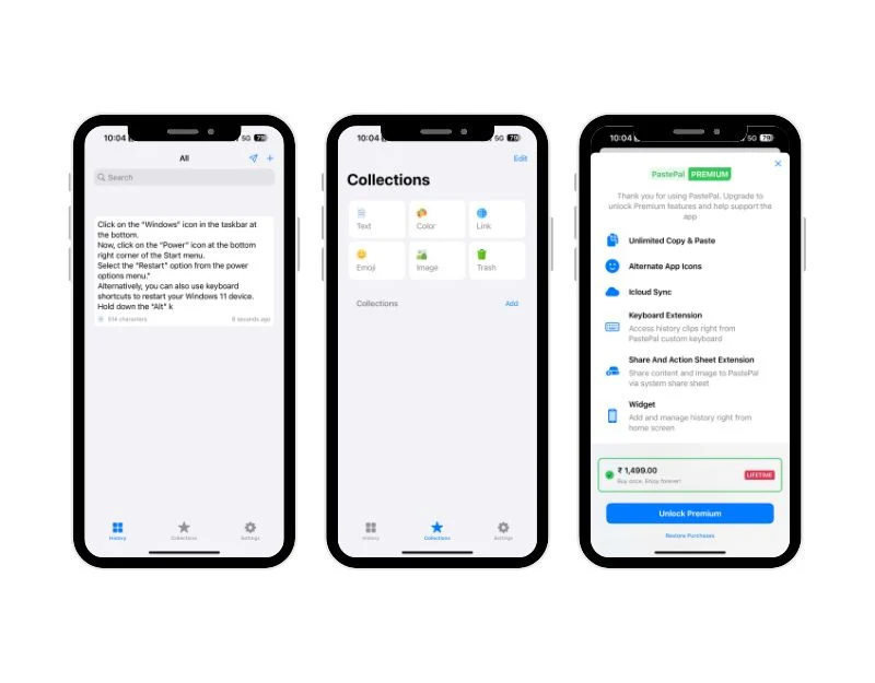 أداة إدارة الحافظة Pastpal pastepal clipboard management tool