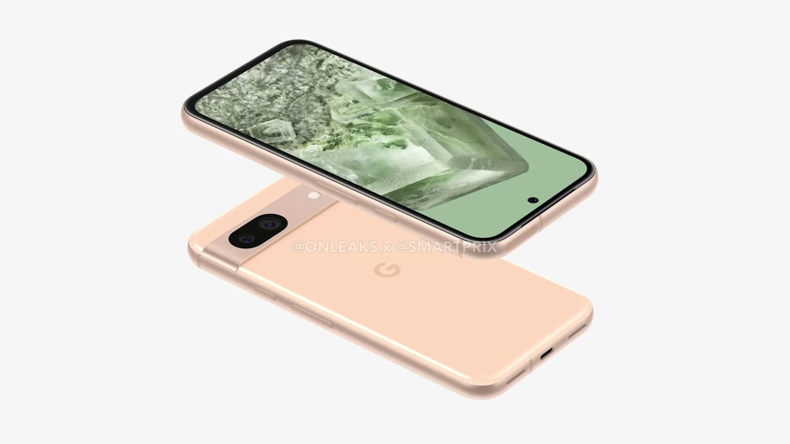 Novas renderizações do Google Pixel 8a