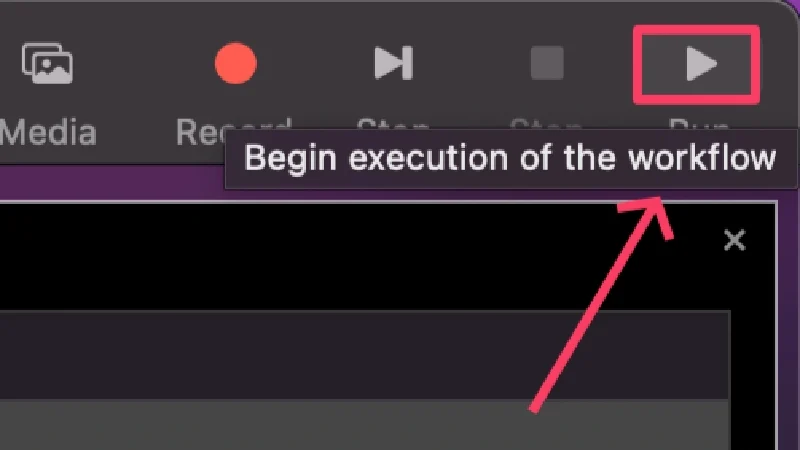 run workflow 