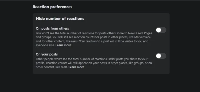 how to hide facebook likes? 
