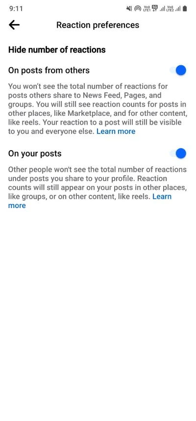 how to hide facebook likes? 