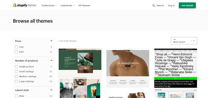 thèmes Shopify
