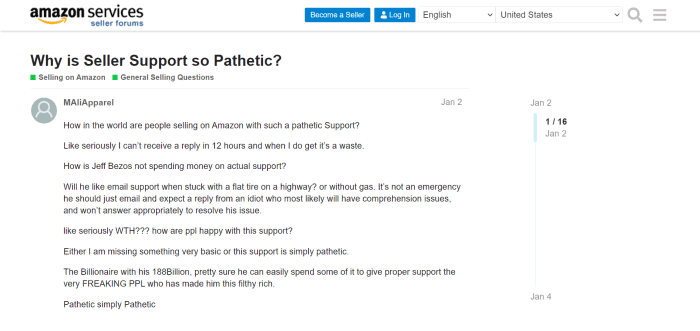 Forums de vendeurs Amazon