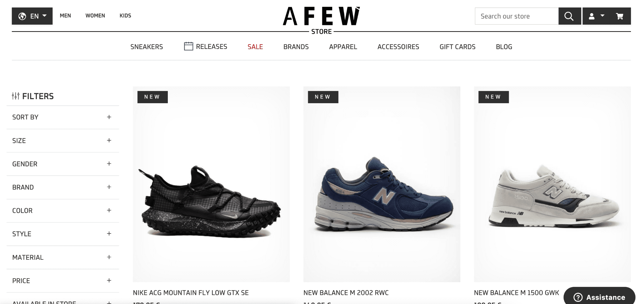 Boutique AFEW boutique Shopify