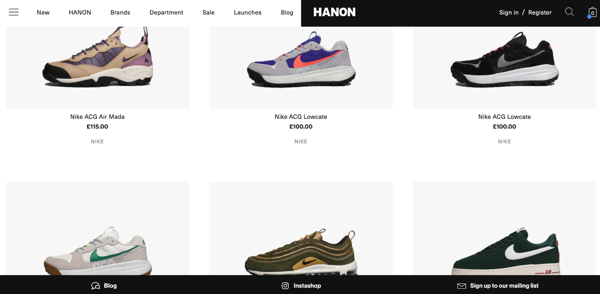 boutique hanon magasin shopify