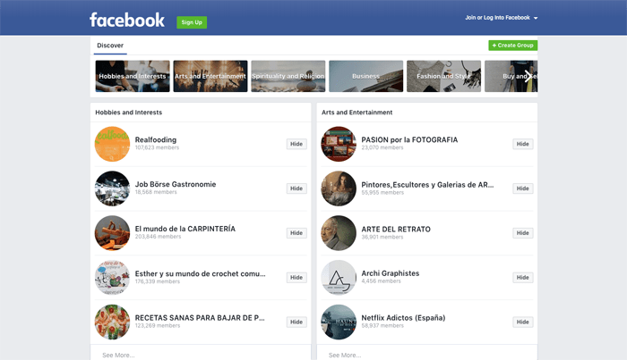 Facebookグループ