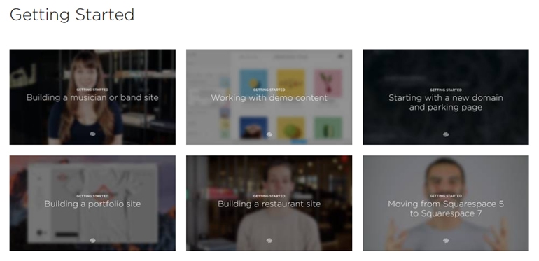 การสนับสนุน Squarespace