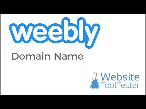 Weebly 的域名选项