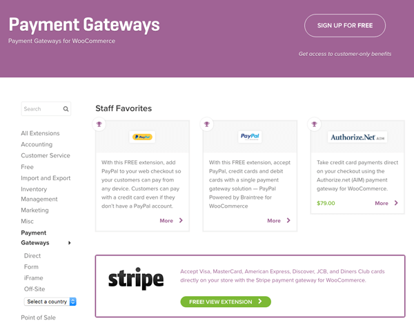 เกตเวย์การชำระเงินของ woocommerce