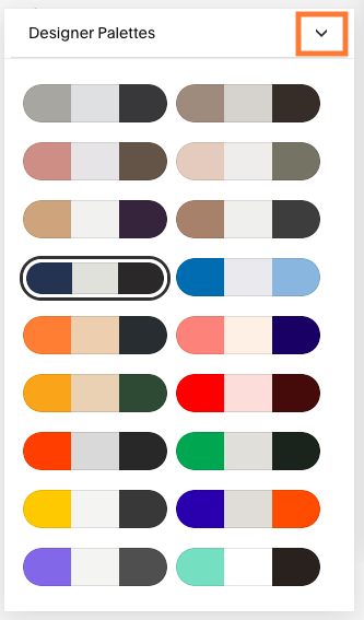 tavolozze di colori Squarespace