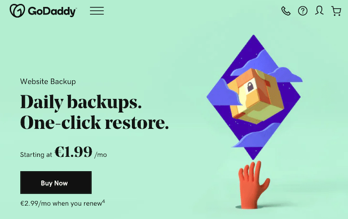 GoDaddy - alat cadangan godaddy