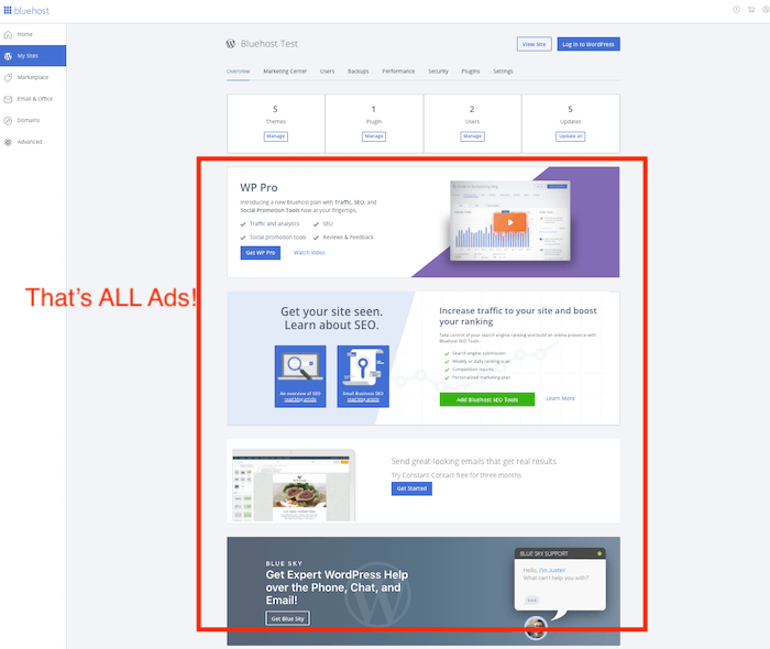 Bluehost مقابل Godaddy bluehost يبيع