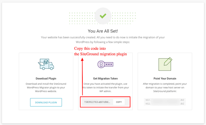 plugin per la migrazione di wordpress siteground