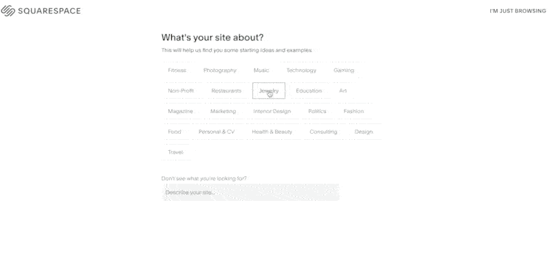 squarespace 範本匹配