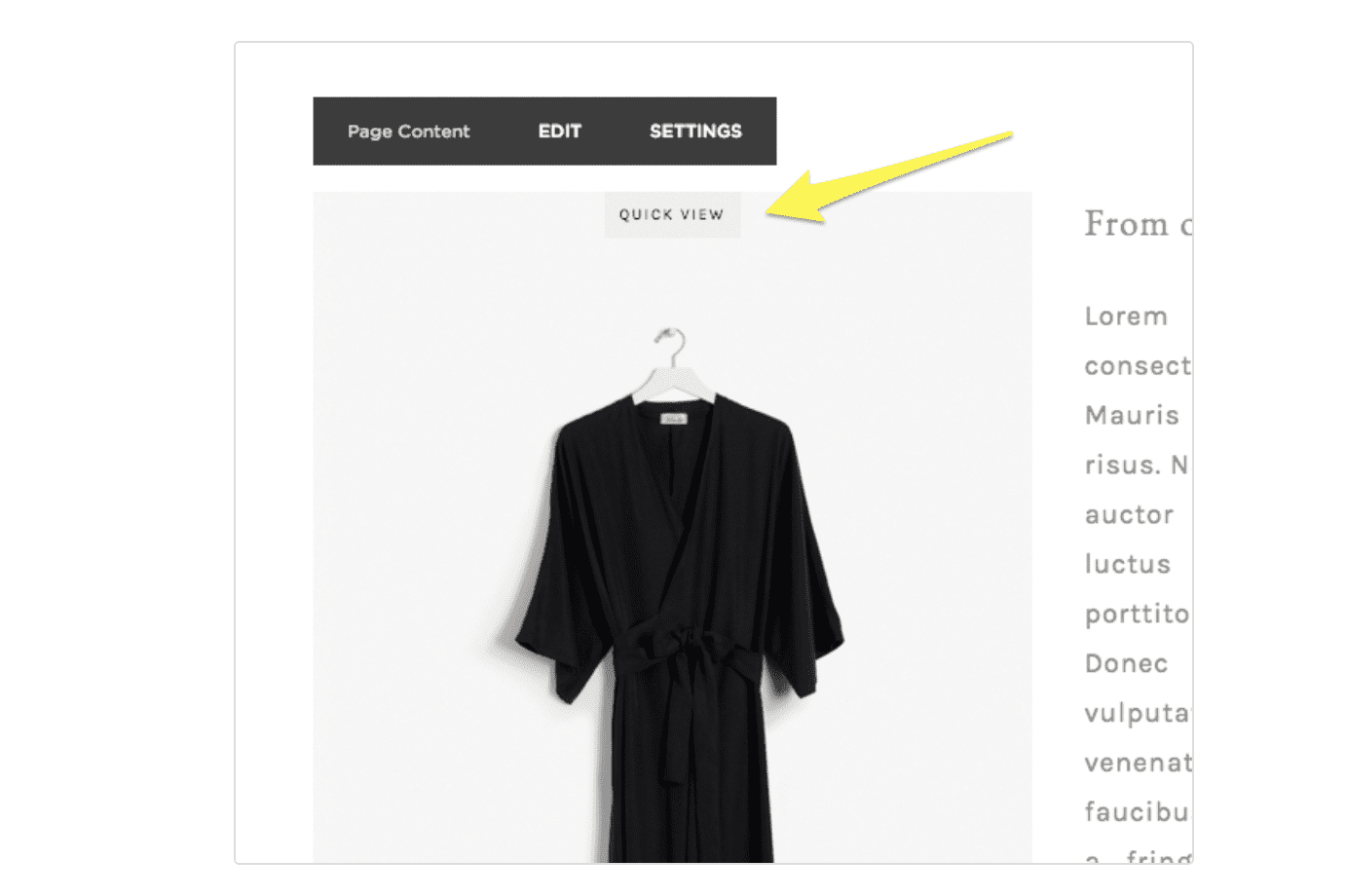 squarespace產品快速查看