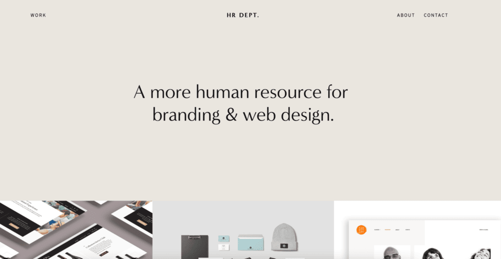 포트폴리오 squarespace hr dept