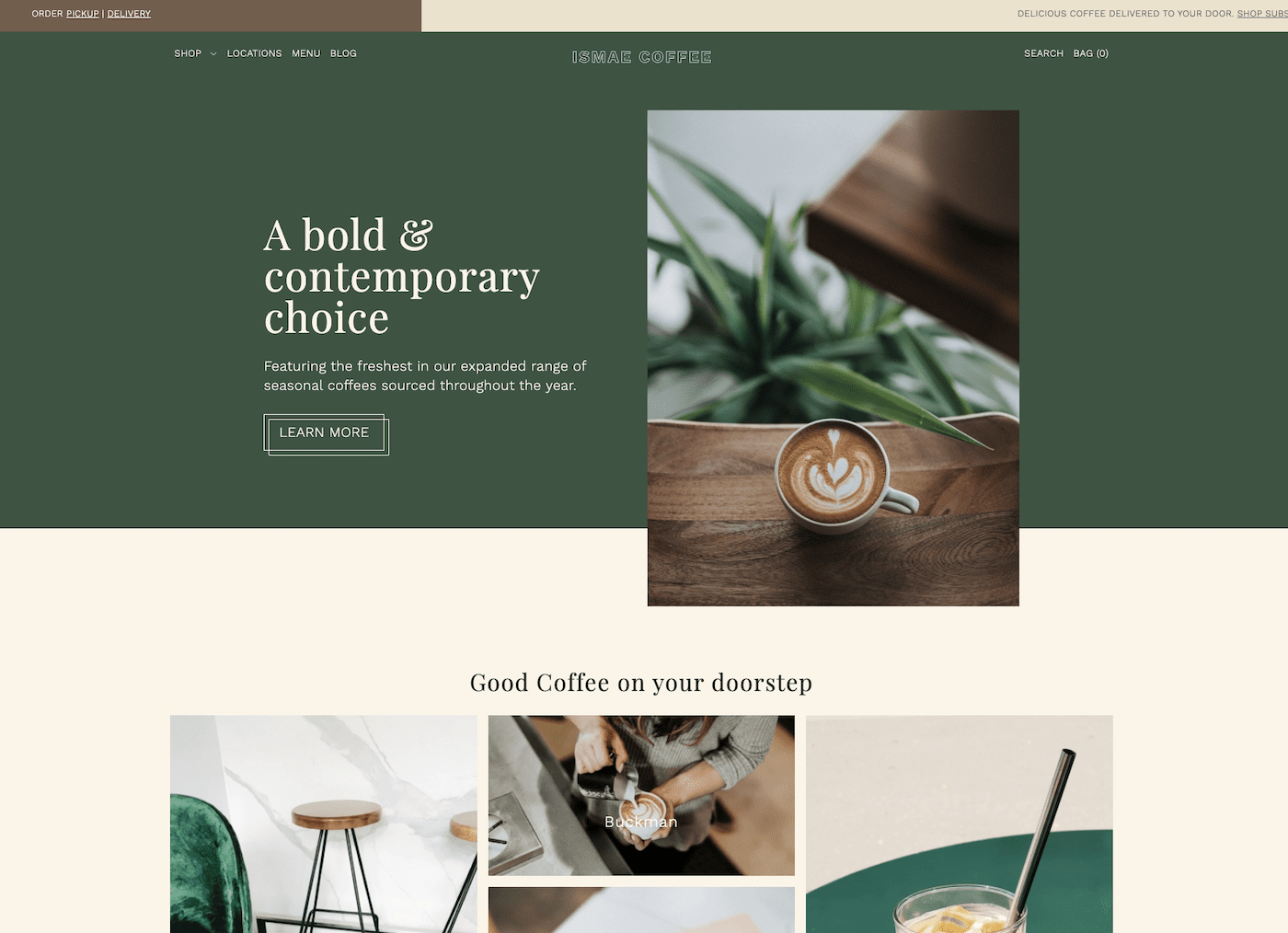 Feinschmecker: Ein Beispiel für ein Shopify-Theme