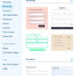 monter les formulaires de contact wix