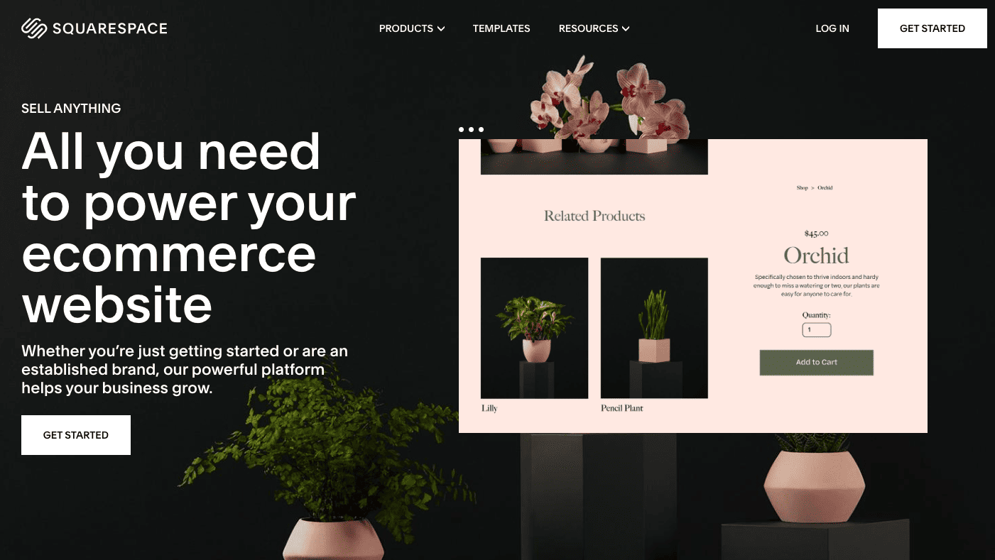 squarespace commerce - etsy パターンの代替