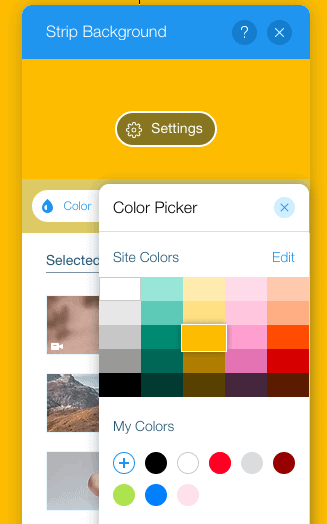 tutorial wix 30 seletor de cores