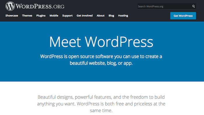 WordPress.org ist eine fortschrittliche Lösung zum Erstellen einer Band-Website