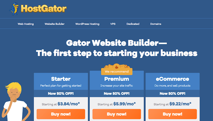 Gator günstiger Website-Builder