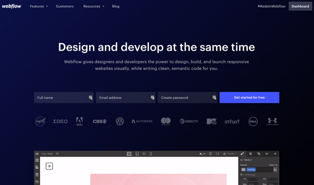 Webflow-Homepage