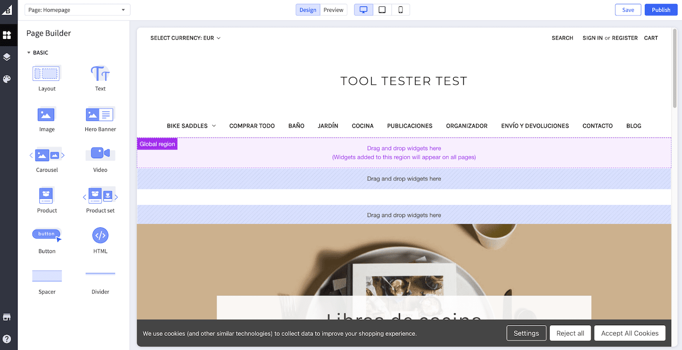 منشئ صفحة BigCommerce