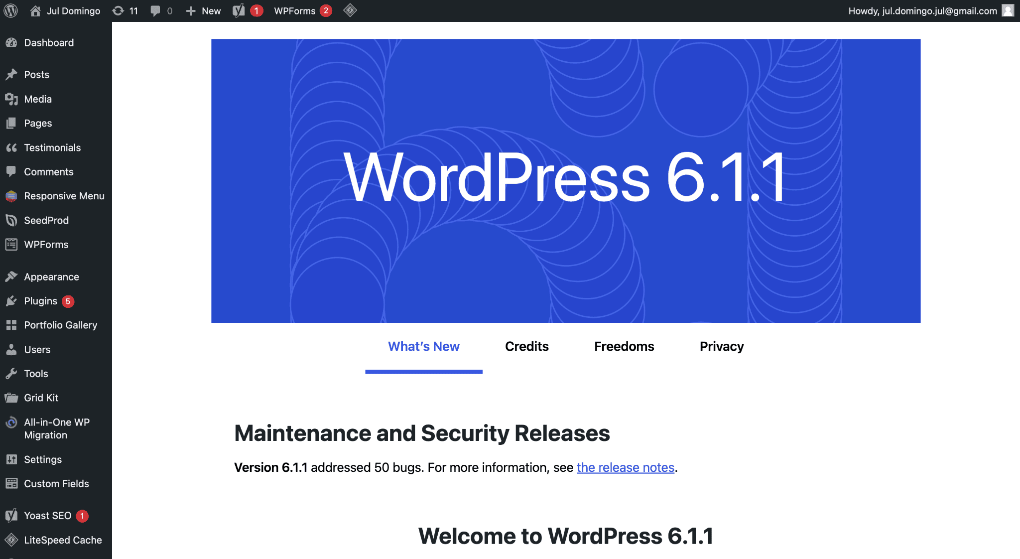 WordPress 后端