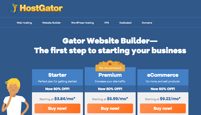 Gator 廉價網站建立者 1