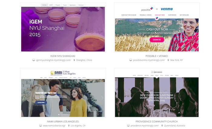 Pembuat situs web gereja terbaik