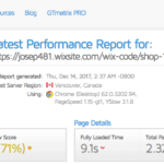 teste wix-gtmetrix