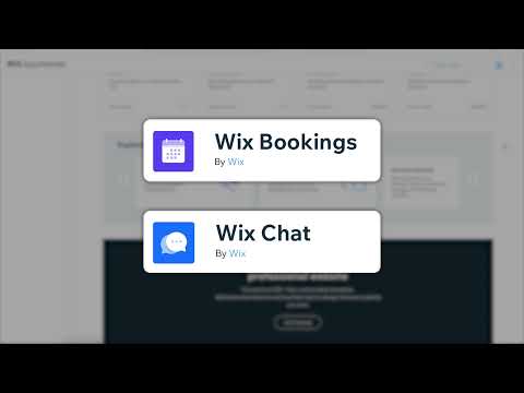 vitrine du marché des applications Wix