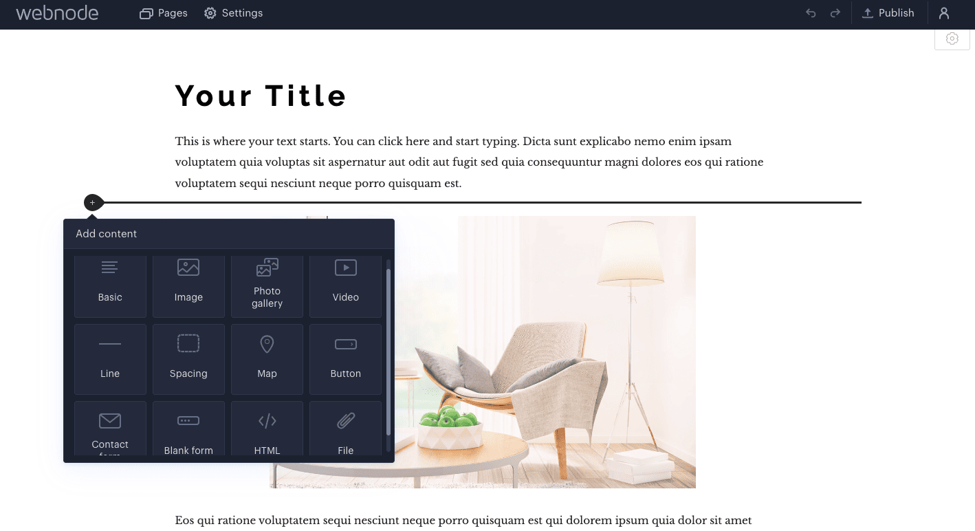 Webnode-Drag-and-Drop-Editor