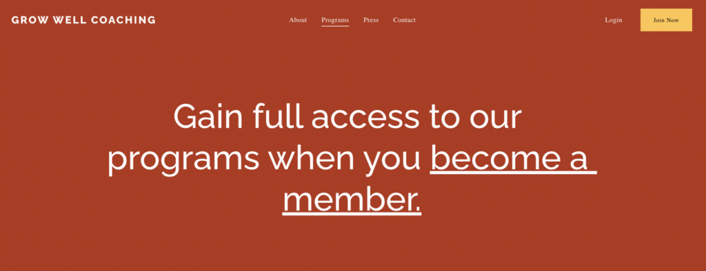 เว็บไซต์สมาชิก Squarespace